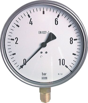 Exemplary representation: Vertical pressure gauge